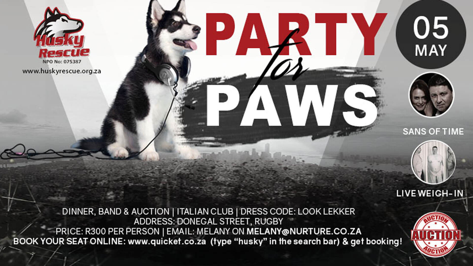 Party for Paws Cape Town - Husky Rescue South Africa